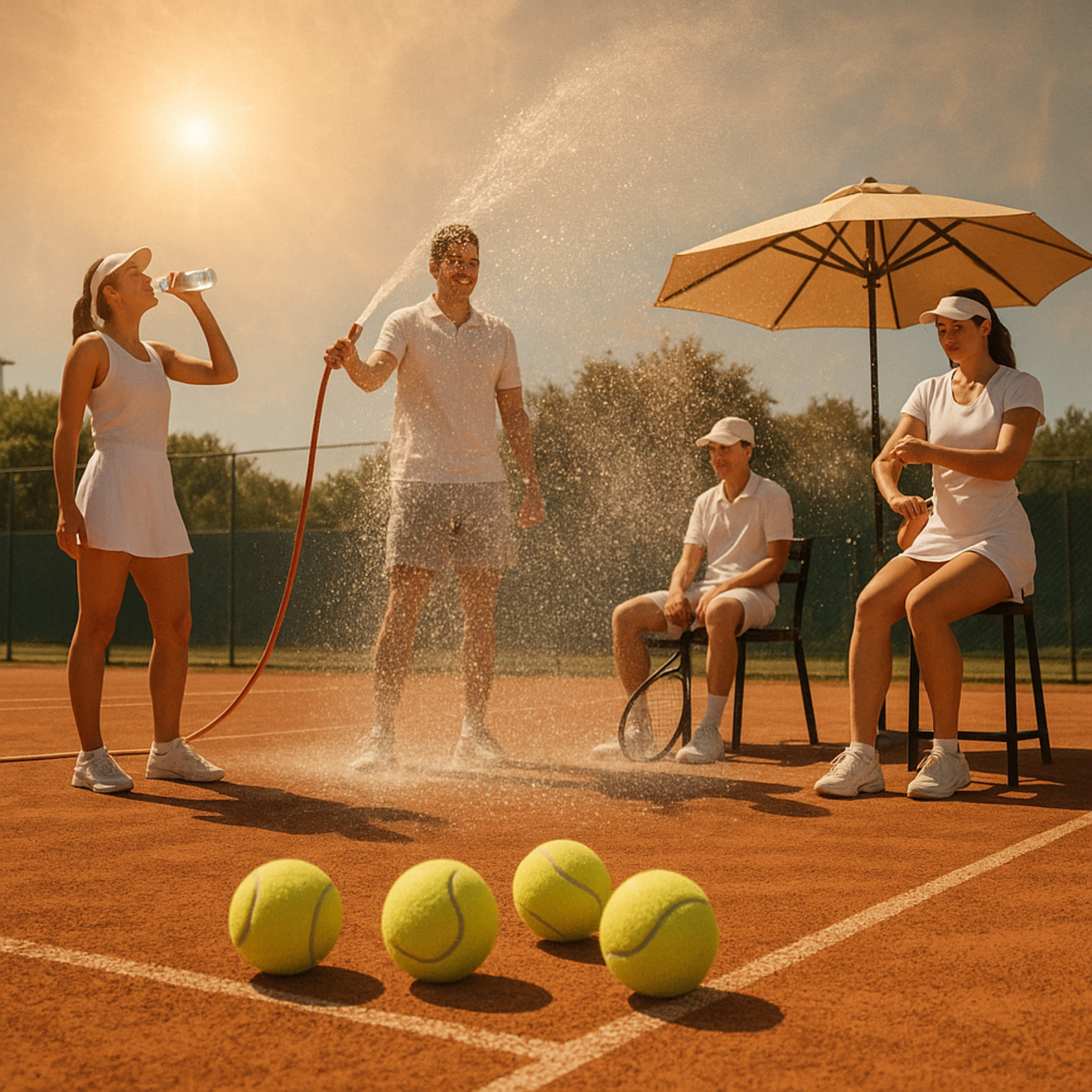 Sport und Hitze